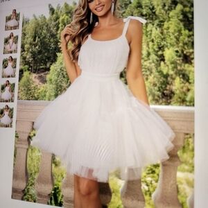 Joyfunear Mesh Mini Dress NWOT